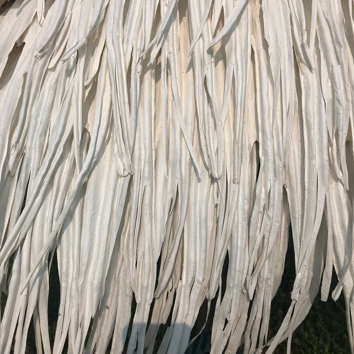 Toiture synthétique tropicale Palmita crème, imitant la toiture en feuilles de palme - Boutique Palmex