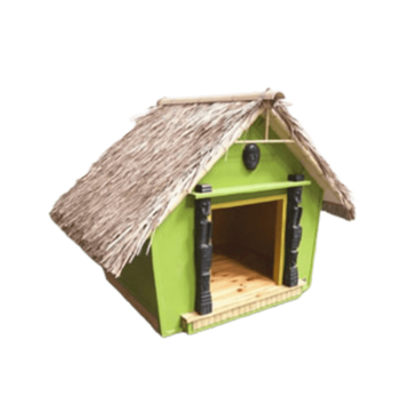 Petite niche à chien avec une couverture en feuilles de palmier Palmita - Boutique Palmex