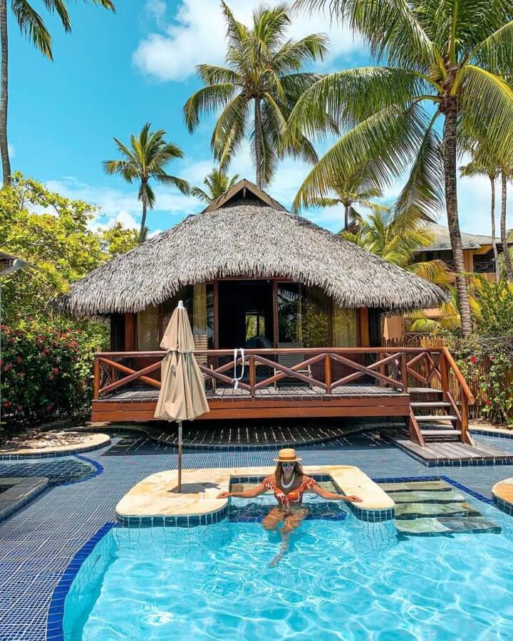 Villa paradisiaque avec une couverture en feuilles de palmier - Boutique Palmex