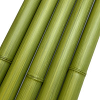 Ensemble de morceaux de bambou synthétiques au diamètre de 50 mm de couleur verte - BoutiquePalmex
