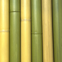 Ensemble de morceaux de bambou synthétiques au diamètre de 75 mm de couleur naturelle et verte - Boutique Palmex